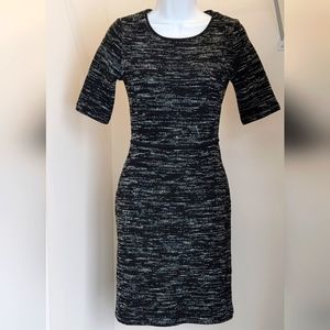 Banana Republic Black & White Boucle Dress Sz:0